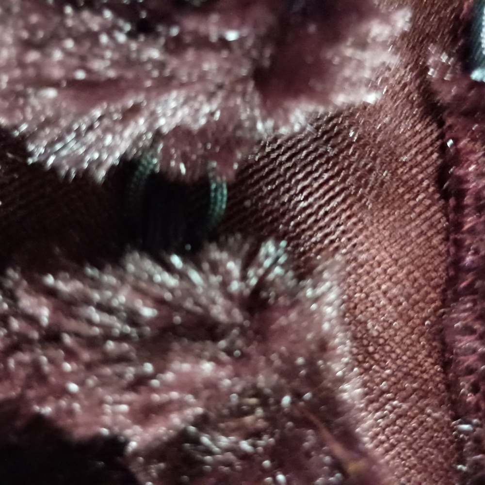 Black Rivet Merlot Faux Fur Poncho Cape Merlot Burgundy S M Style 00RMF022 NWT - Picture 9 of 15